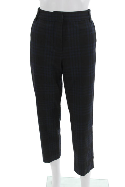 Velvet by Graham & Spencer Womens Ankle Cropped Dress Pants Black Plaid Size 6