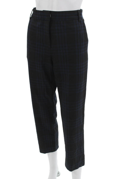 Velvet by Graham & Spencer Womens Ankle Cropped Dress Pants Black Plaid Size 6