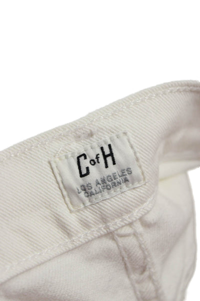 Citizens of Humanity Women Cropped Capri White Low Rise Jeans Size 28