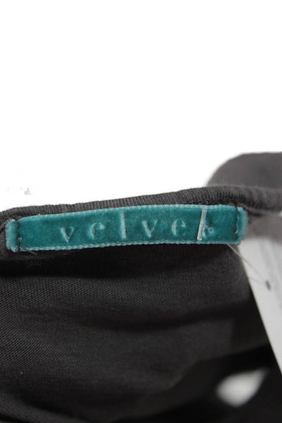 Velvet by Graham & Spencer Women Dark Gray Cotton Bohemian Tank Size L