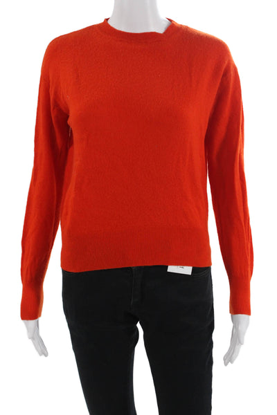 Zara Unisex Pullover Red Wool Crew Neck Long Sleeve Classic Size S
