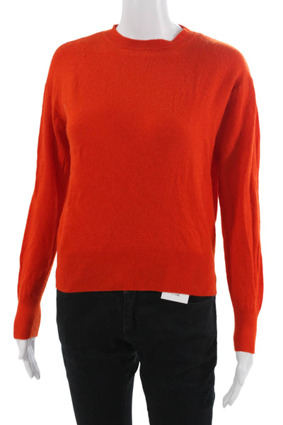 Zara Unisex Pullover Red Wool Crew Neck Long Sleeve Classic Size S