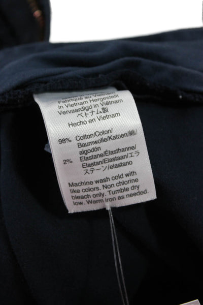 J Crew Mens Dark Blue Cotton Chinos Button Closure Size 33