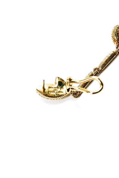 Judith Ripka Womens G Plated 925 Silver Cubic Zirconia Dangle Single Earring