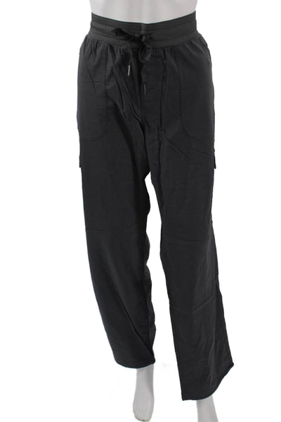 LL Bean Mens Cargo Pants Dark Gray Nylon Spandex Big Tall Size L