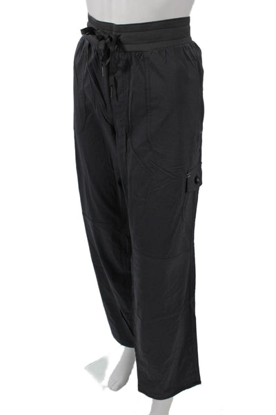 LL Bean Mens Cargo Pants Dark Gray Nylon Spandex Big Tall Size L