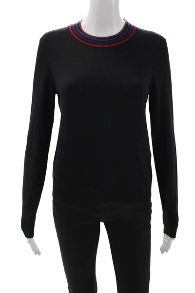 Splendid Unisex Black Pullover Sweater Crew Neck Long Sleeve Size XS