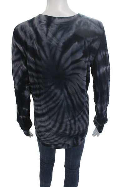 Splits59 Women Pullover Sweatshirt Dark Blue Modal Long Sleeve 90s Size L
