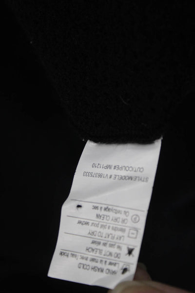 Vince Unisex Pullover Black 100% Cashmere Long Sleeve Size S