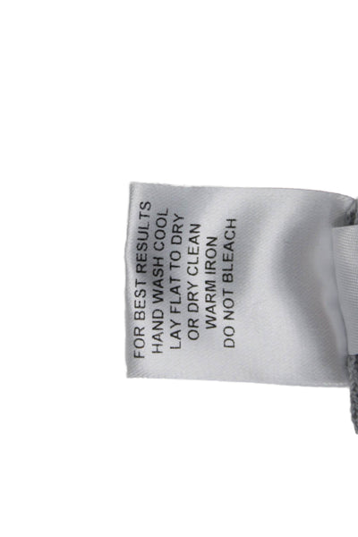 Peter Millar Mens Pullover Gray Mock Neck Zip Merino Lyocell Size M