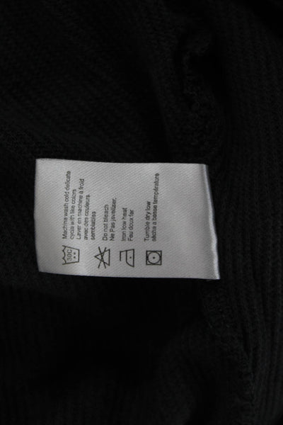 Chaser Womens Graphic Long Sleeve Basic T Shirt Black Crew Neck Size L