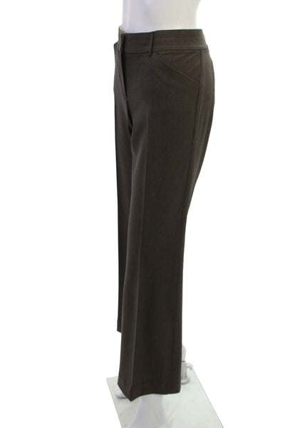 Theory Mens Dress Pants Brown Wool Blend Inseam 30 Size 6
