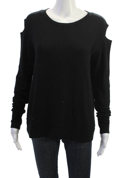 LNA Unisex Pullover Sweater Black Long Sleeve Round Neck Size M