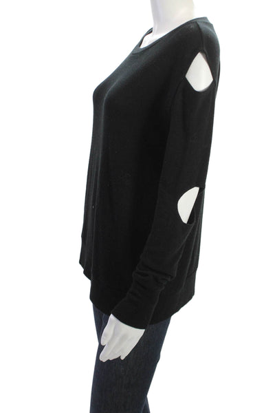 LNA Unisex Pullover Sweater Black Long Sleeve Round Neck Size M