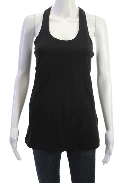 Lululemon Womens Basic Black Nylon Blend Round Neck Tank Size 8