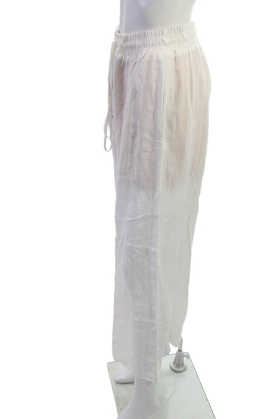 Prabal Gurung Unisex Bohemian 2pc White Viscose Round Neck Long Sleeve Size 4
