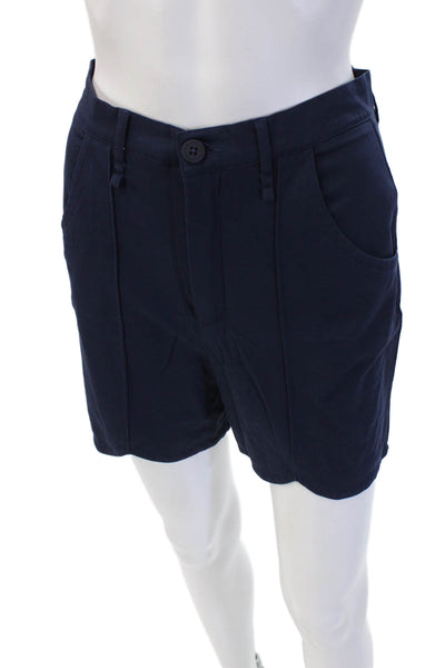 A. Putnam Unisex Chino Shorts Dark Blue Button Closure Size 4