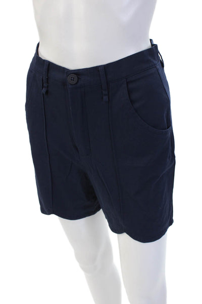 A. Putnam Unisex Chino Shorts Dark Blue Button Closure Size 4