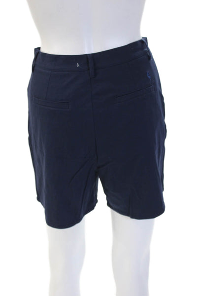 A. Putnam Unisex Chino Shorts Dark Blue Button Closure Size 4