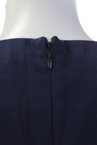 AQ/AQ Womens Bodycon Pencil Dress Dark Blue Sleeveless Mid Calf Zip Size 4
