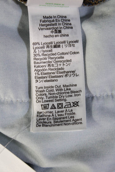J Crew Womens Cropped Wide Leg Jeans Blue Size 24