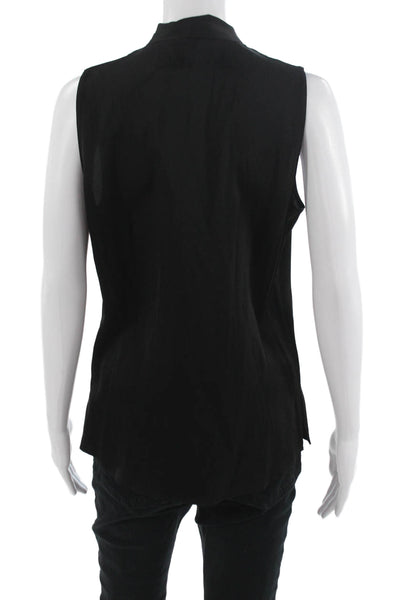 Kobi Halperin Womens Black Cotton Sleeveless Blouse Classic Size S