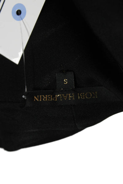 Kobi Halperin Womens Black Cotton Sleeveless Blouse Classic Size S