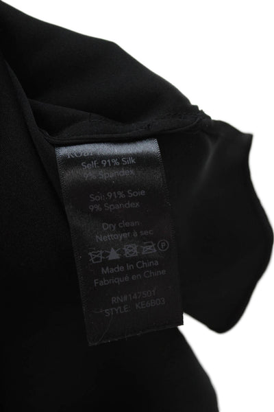 Kobi Halperin Womens Black Cotton Sleeveless Blouse Classic Size S