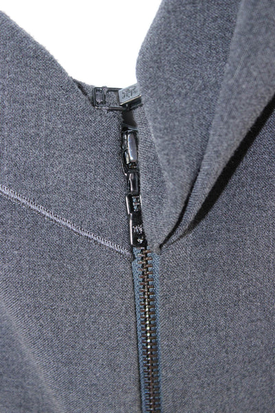 Rachel Roy Women Sheath Dress Dark Gray Poly Viscose Sleeveless Hook Eye Size 4