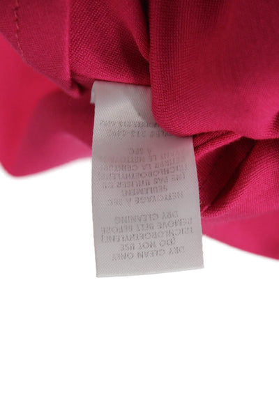 Nanette Lepore Women Fit Flare A-Line Pink Mid-Calf Dress Round Neck Size 10