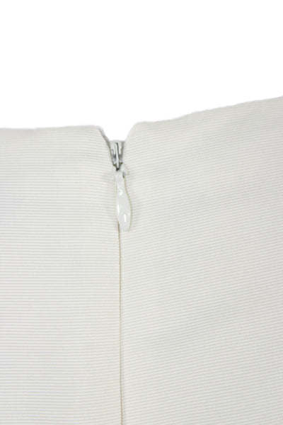 Jason Wu Womens A-Line Fit & Flare Dress White Merino Wool Size 6