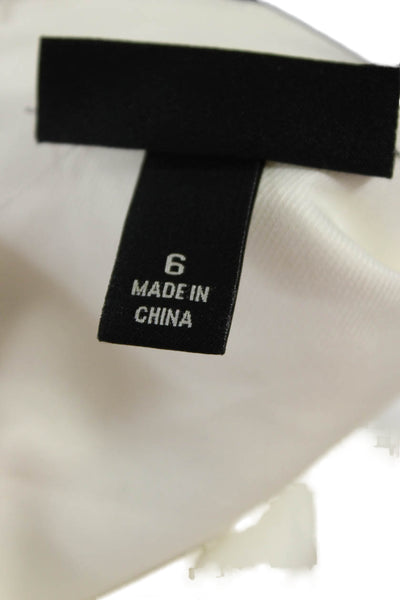 Jason Wu Womens A-Line Fit & Flare Dress White Merino Wool Size 6