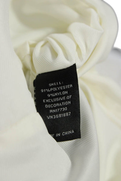 Jason Wu Womens A-Line Fit & Flare Dress White Merino Wool Size 6