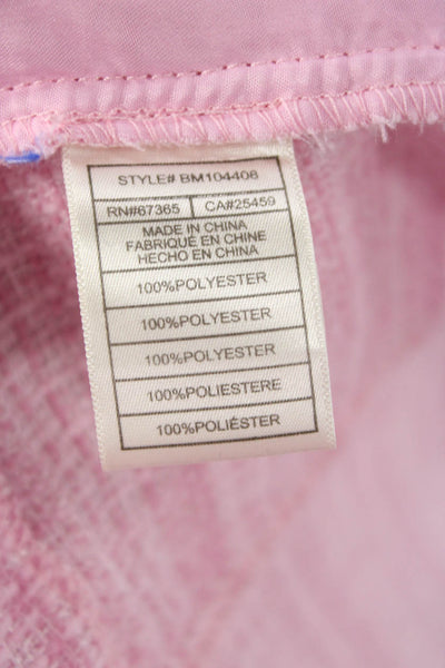 BB Dakota Women Square Neck Sleeveless Mini Set Pink 100% Polyester Size S