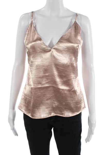 By The Way Womens Beige V-Neck Camisole Sleeveless Rayon Nylon Size XS