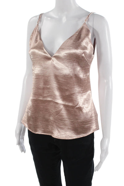 By The Way Womens Beige V-Neck Camisole Sleeveless Rayon Nylon Size XS