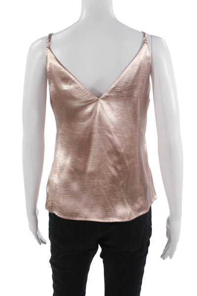 By The Way Womens Beige V-Neck Camisole Sleeveless Rayon Nylon Size XS