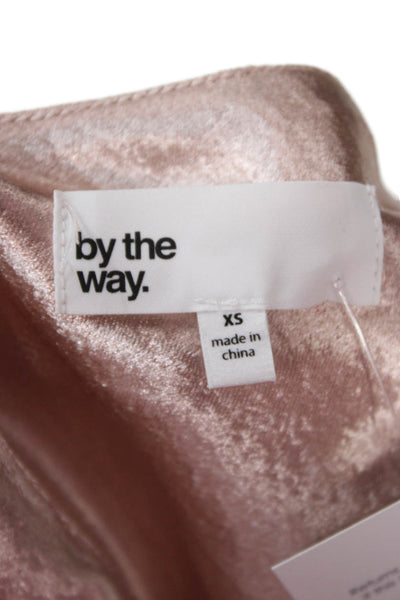 By The Way Womens Beige V-Neck Camisole Sleeveless Rayon Nylon Size XS