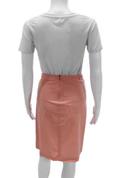 Blumarine Womens Straight Pencil Skirt Pink Knee Length 91% Polyamide Size 40