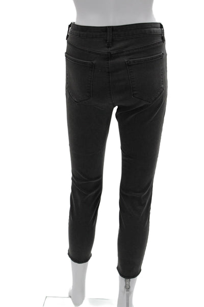 L Agence Womens Dark Gray Ankle Skinny Jeans High Rise Size 30