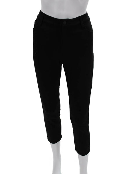 L Agence Women Black Cropped Ankle Pants Size 30