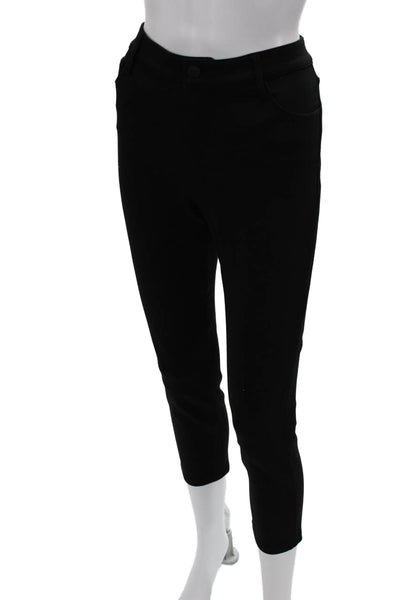 L Agence Women Black Cropped Ankle Pants Size 30