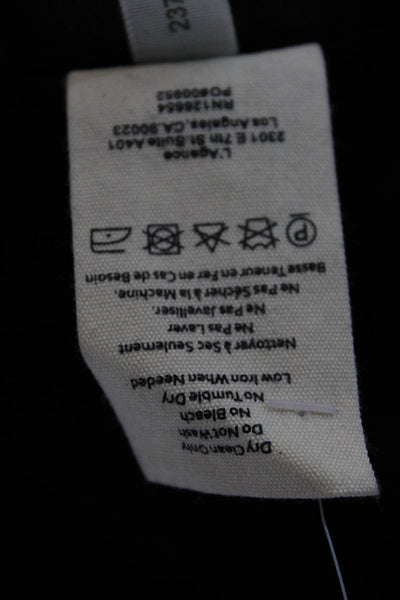 L Agence Women Black Cropped Ankle Pants Size 30