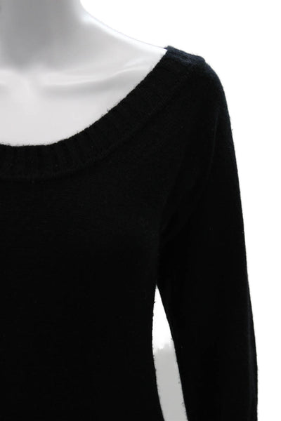 Lutz & Patmos Unisex Black Cashmere Pullover Sweater 3/4 Sleeve Size S