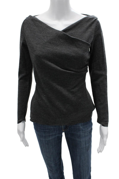La Petite Robe di Chiara Boni Women Dark Gray Long Sleeve Sweater Size 44