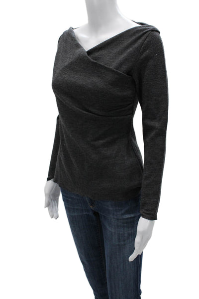La Petite Robe di Chiara Boni Women Dark Gray Long Sleeve Sweater Size 44