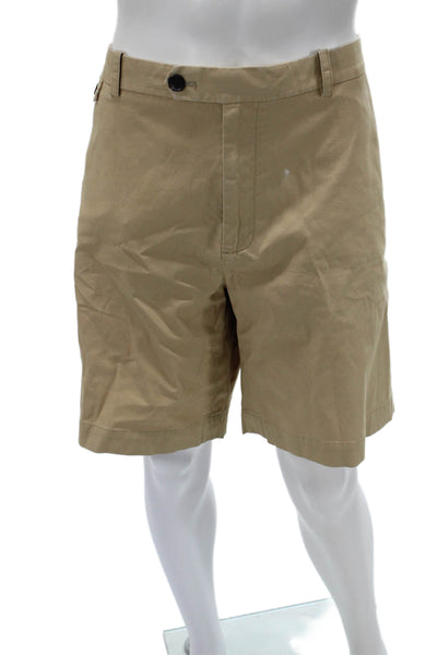 Brooks Brothers Mens Chino Shorts Beige 98% Supima Cotton Size 42