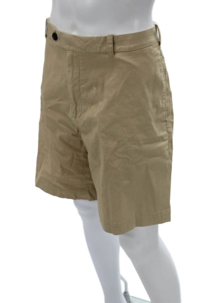 Brooks Brothers Mens Chino Shorts Beige 98% Supima Cotton Size 42