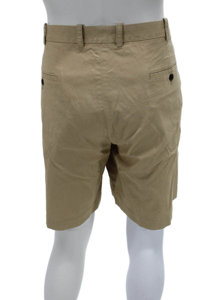 Brooks Brothers Mens Chino Shorts Beige 98% Supima Cotton Size 42