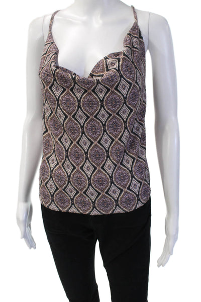Bishop and Young Women Brown Geometric Bohemian Camisole Sleeveless Size S